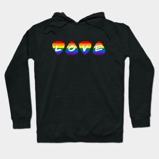 Love Pride Flag Guitar Picks Hoodie